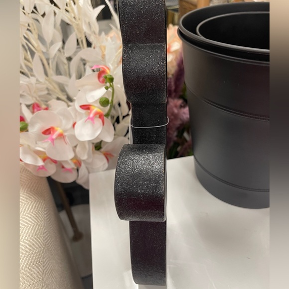 Black Cat Halloween Tabletop Decor Glossy Black With Glitter sides Retro NEW - Picture 5 of 5